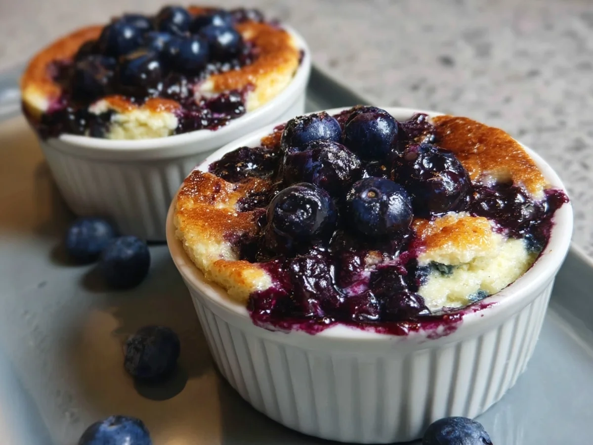 Baked Blueberry Cottage Cheese Bowls: High Protein Breakfast - Image 1