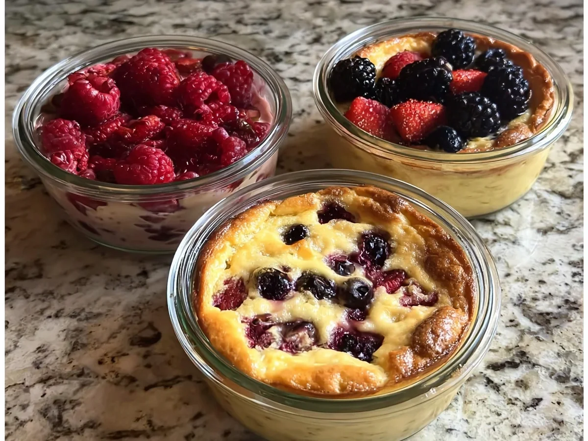 Baked Protein Pancake Bowls: Fluffy & Meal Prep Ready - Image 1
