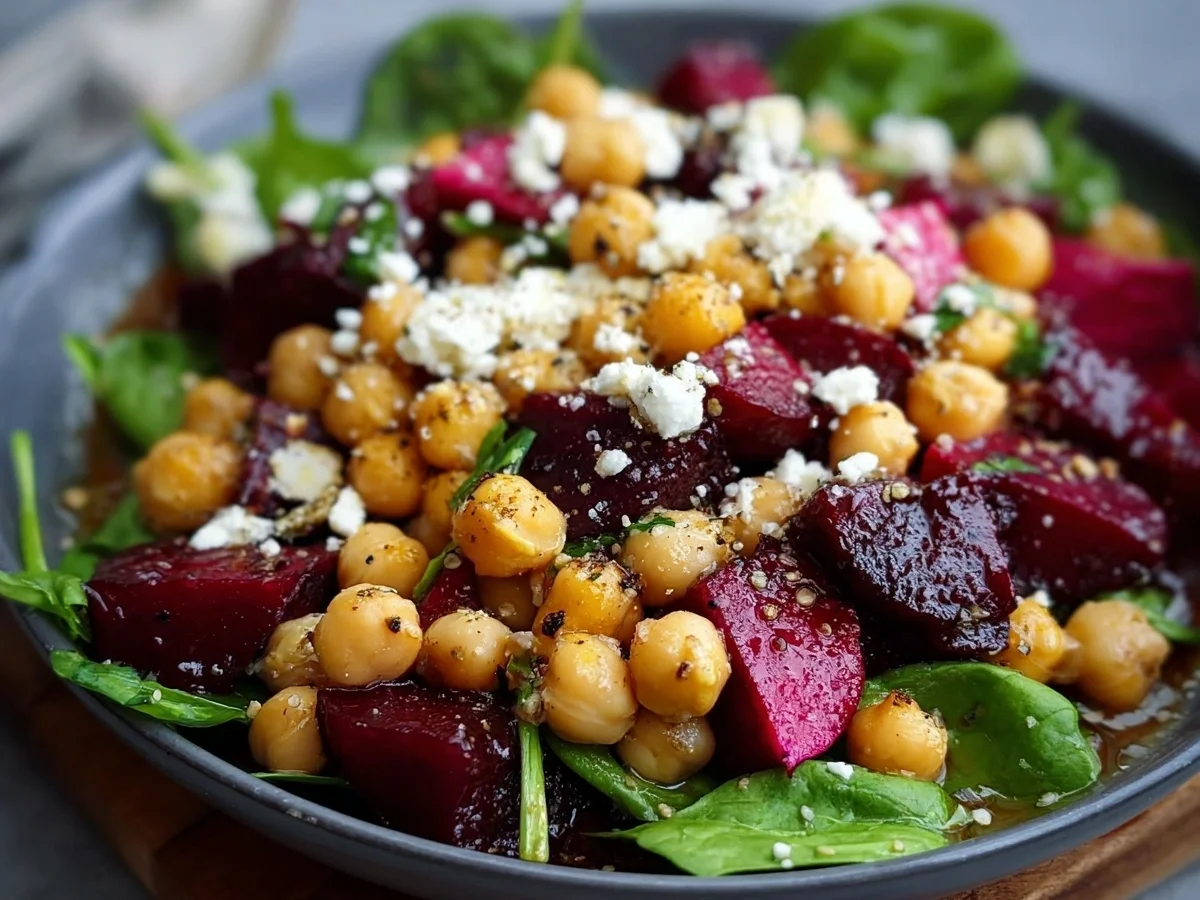 Chickpea Beet Feta Salad: Quick & Healthy - Image 2