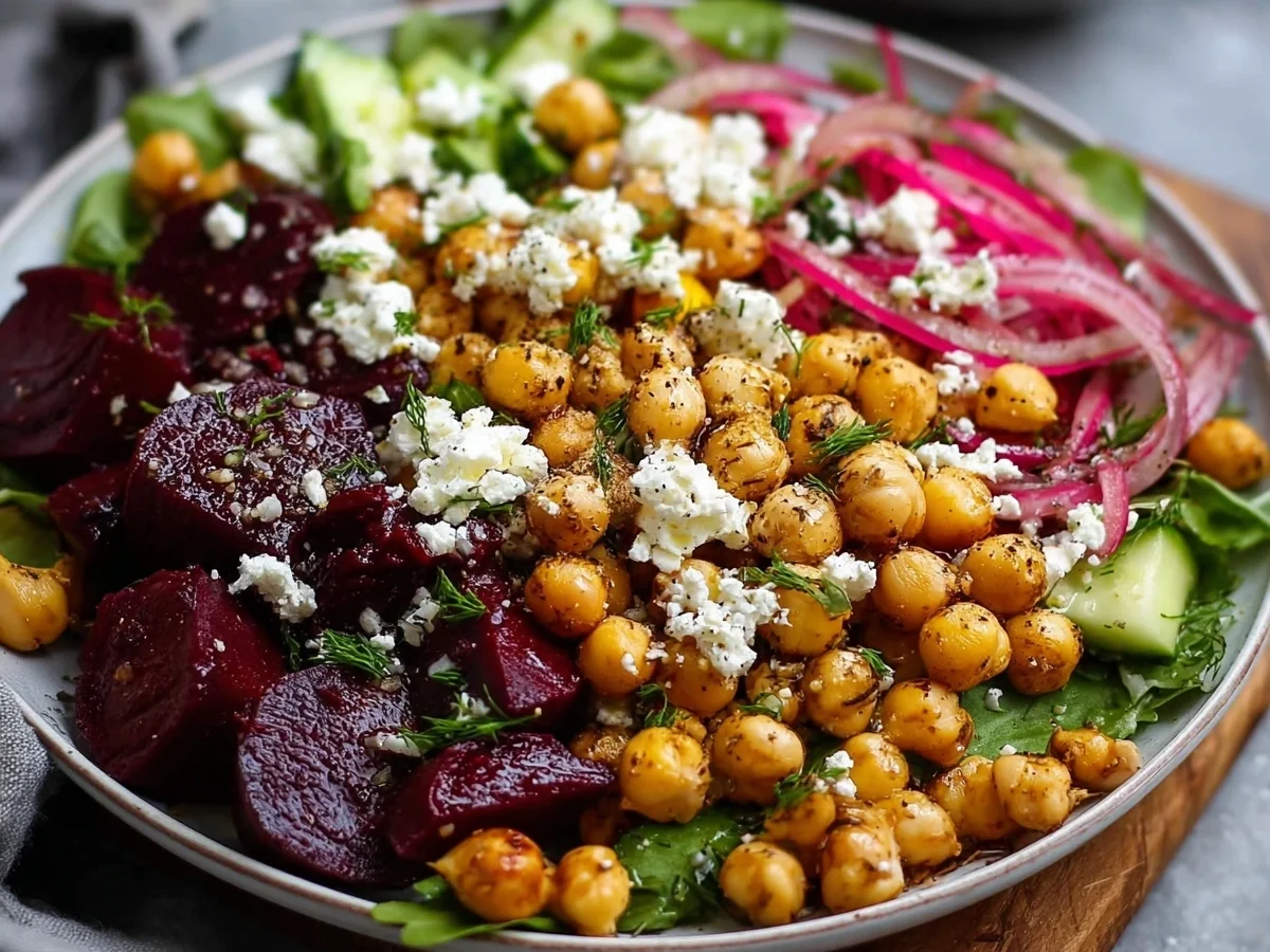 Chickpea Beet Feta Salad: Refreshing Meal Prep Lunch - Image 2
