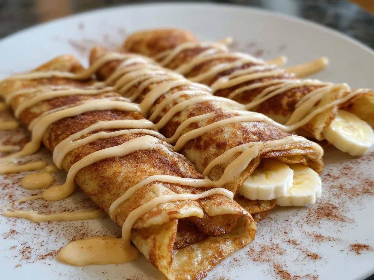 Cinnamon Roll Protein Crepes: 40g Protein, No Powder - Image 1