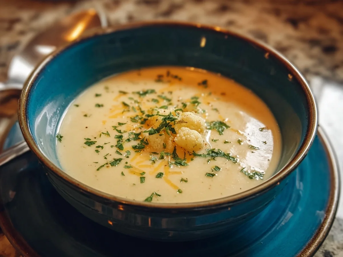 Creamy Cheddar Cauliflower Soup - Image 2