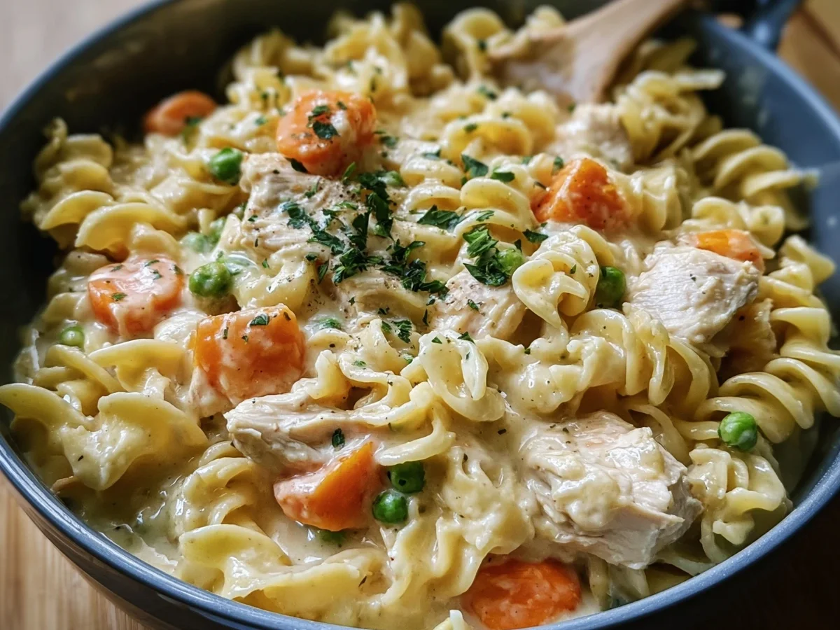 Creamy Chicken Pot Pie Pasta: Quick, Protein-Loaded - Image 1