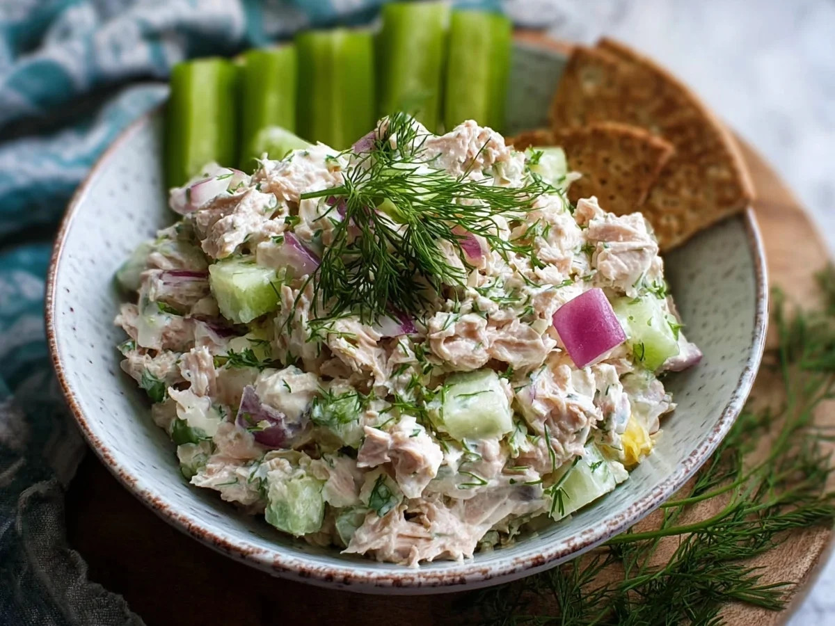 Creamy Cottage Cheese Tuna Salad: High Protein & Easy Meal Prep - Image 1