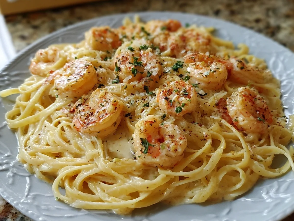 Creamy Garlic Shrimp Pasta (30-Minute Dinner) - Image 1
