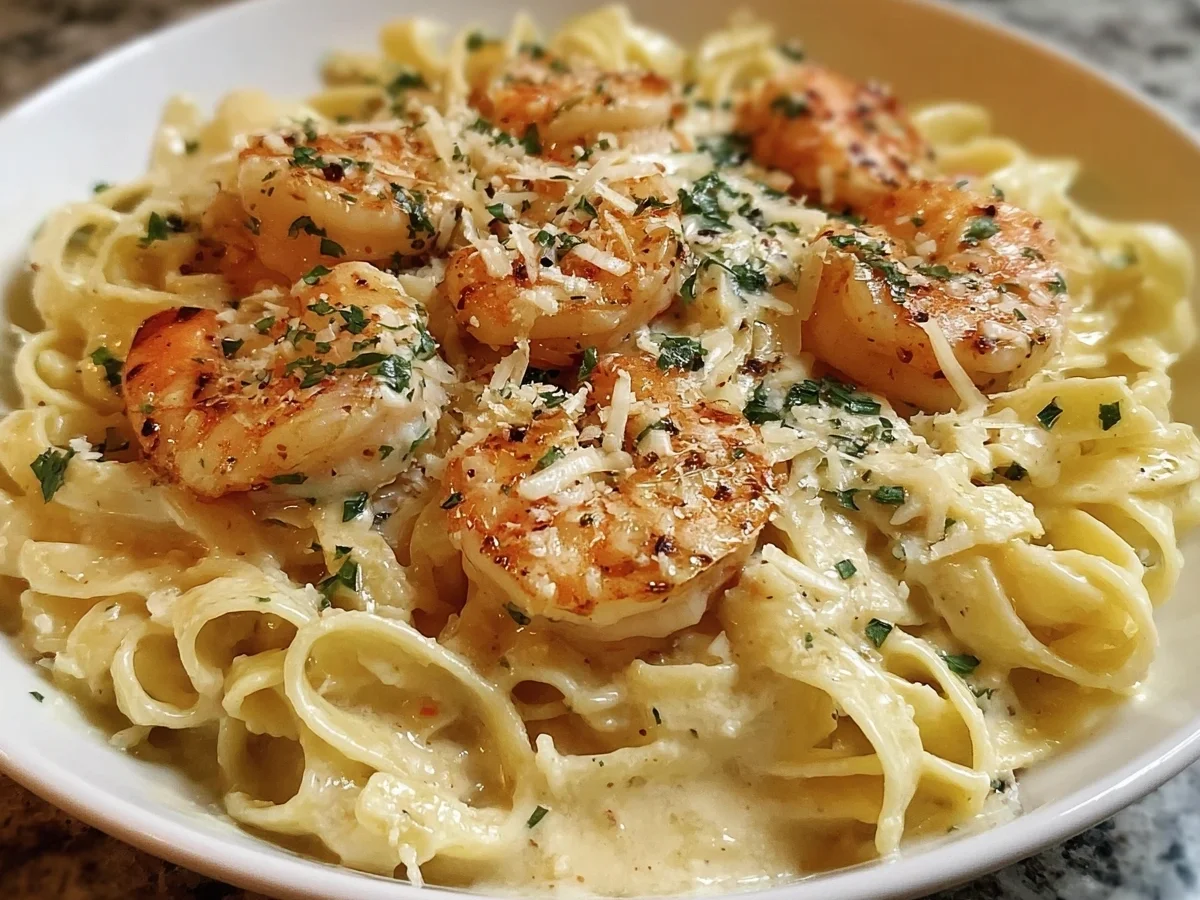 Creamy Garlic Shrimp Pasta: Quick & Protein-Packed Dinner - Image 2