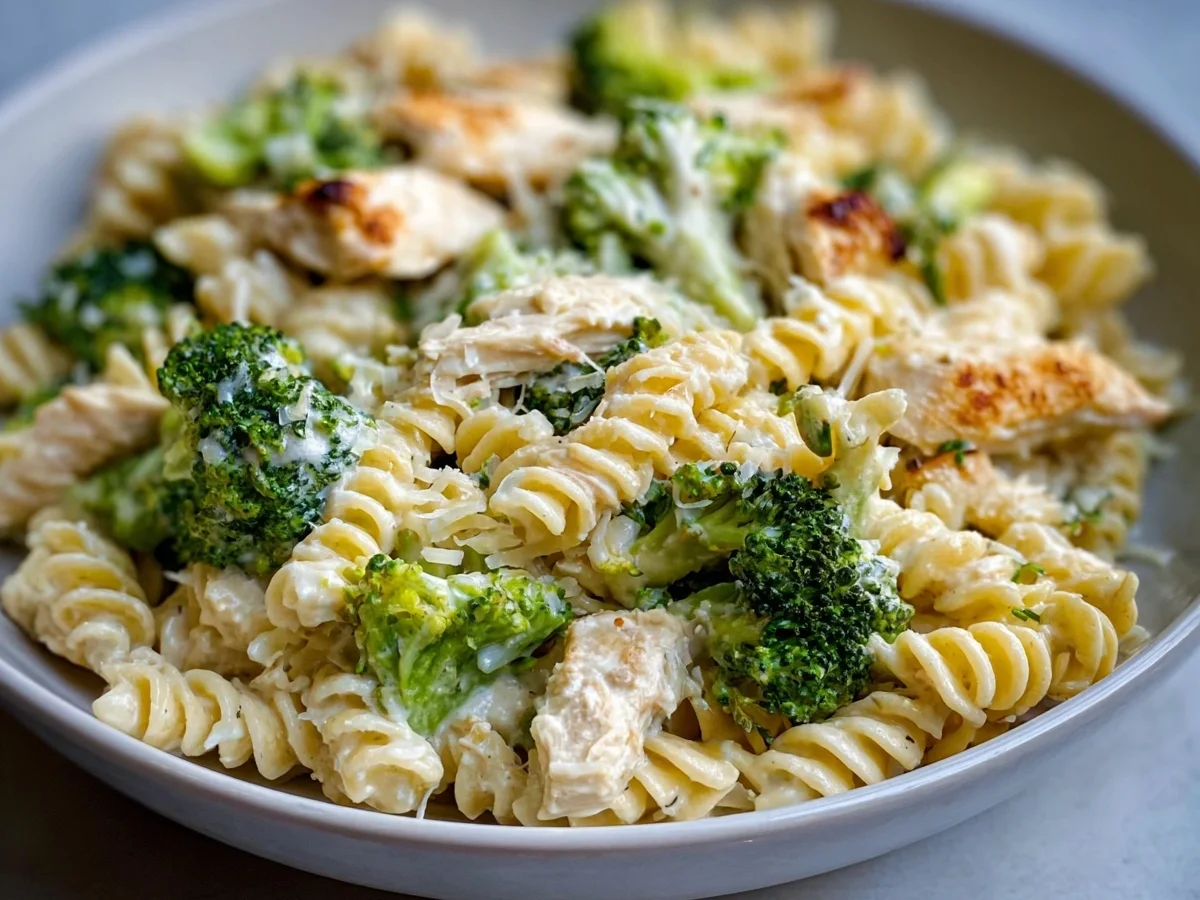 Creamy Rotisserie Chicken & Broccoli Pasta in 35 Mins - Image 1