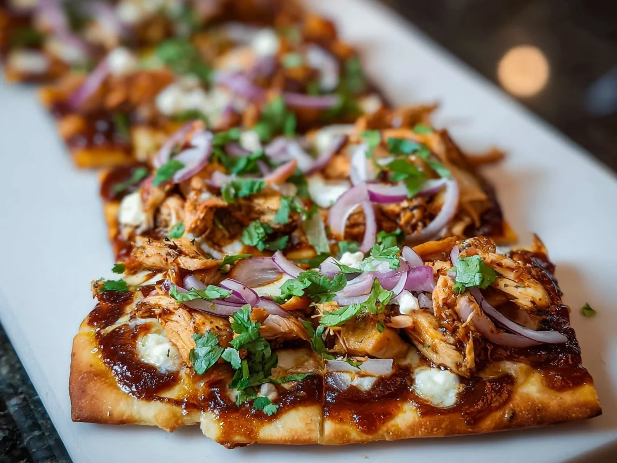 Crispy BBQ Chicken Flatbread: High Protein Dinner - Image 1