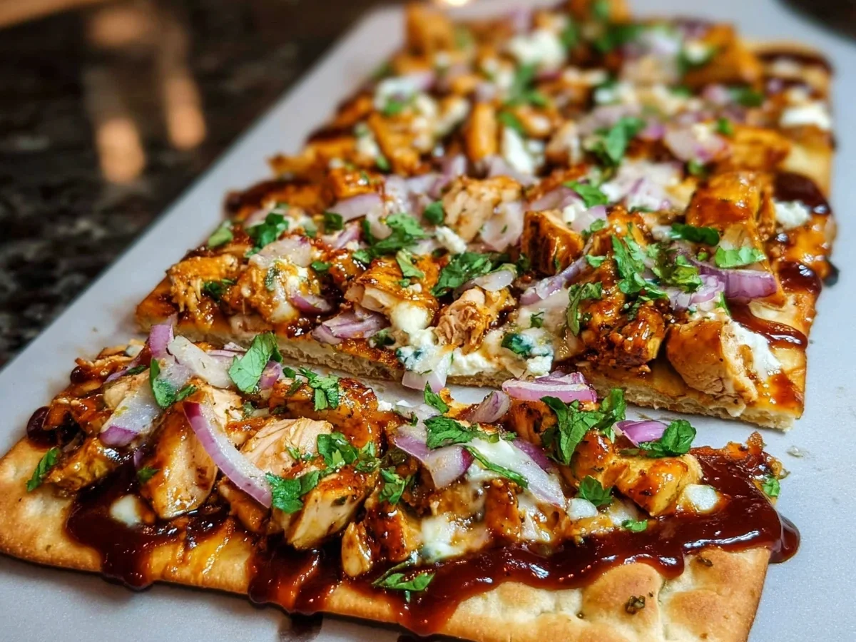 Crispy BBQ Chicken Flatbread: High Protein Dinner - Image 2