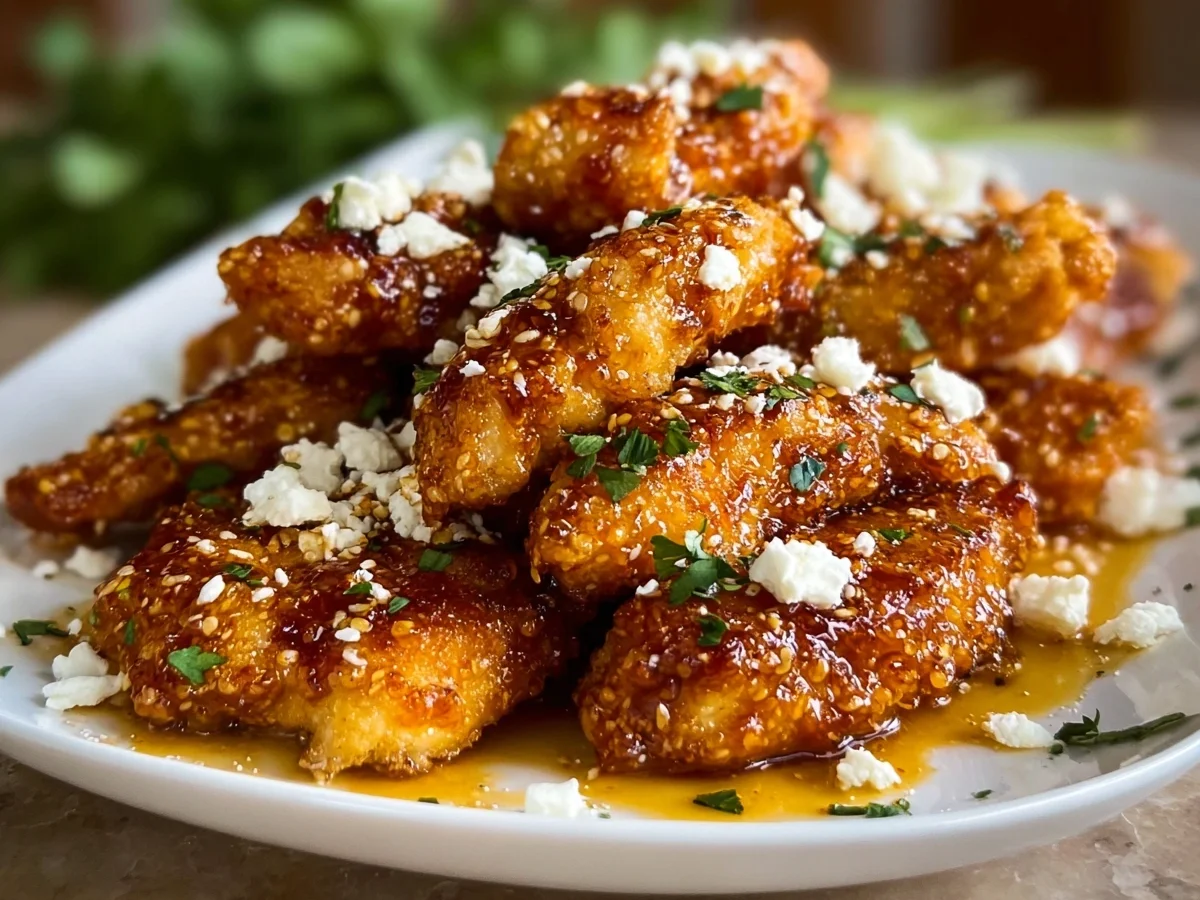 Crispy Hot Honey Feta Chicken: Sweet & Spicy Dinner - Image 1