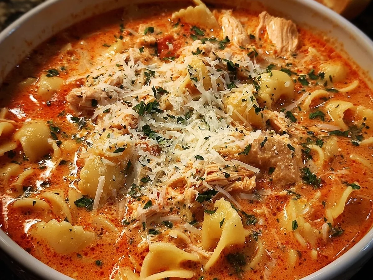 Crockpot Chicken Parmesan Soup: Easy Slow Cooker Meal - Image 2