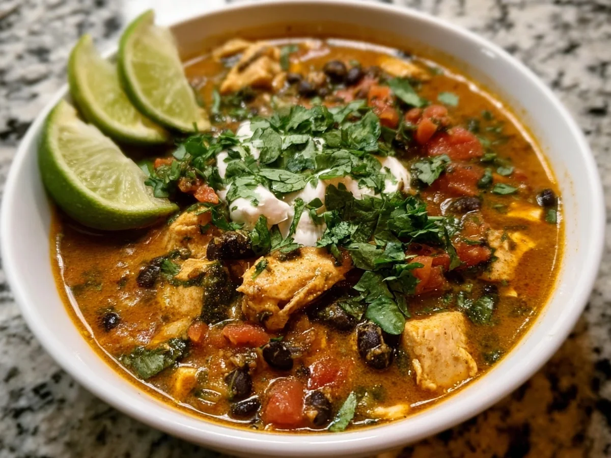 Easy Chicken Poblano Black Bean Soup Recipe - Image 2