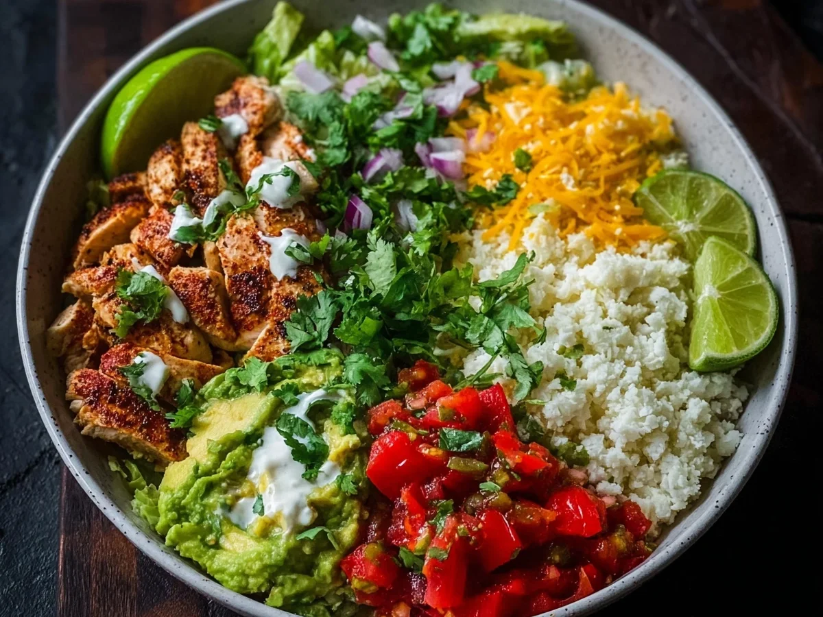 Flavorful Low Carb Burrito Bowl with Lean Protein - Image 2