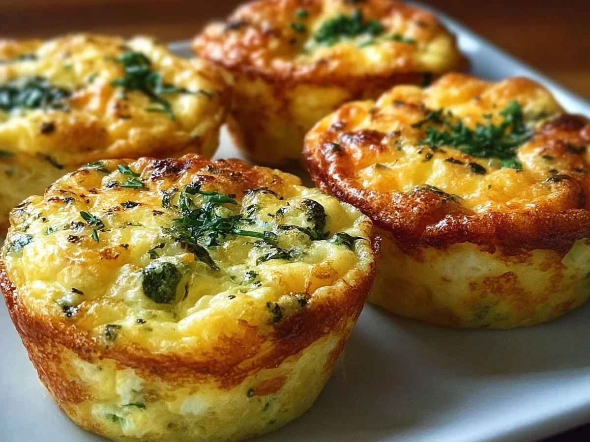 Fluffy Cottage Cheese Egg Bites for Easy Breakfast Prep - Image 1