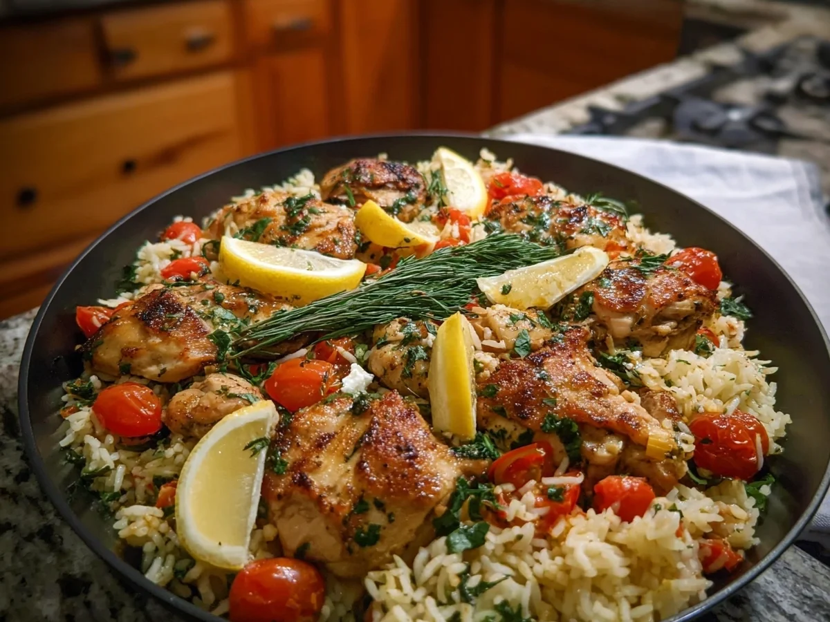 Greek Chicken Lemon Rice: 30-Minute One-Pot Meal - Image 1