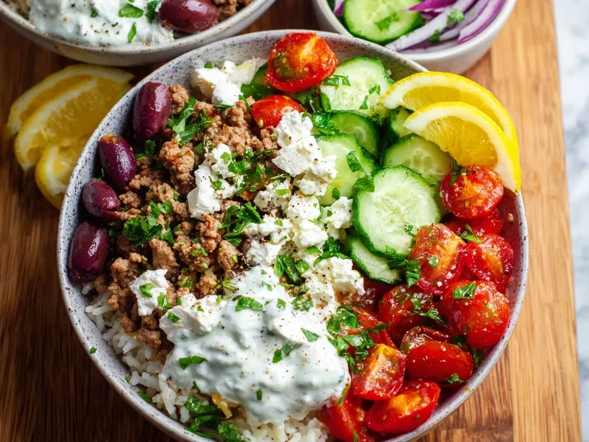 Greek Turkey Rice Bowls | Healthy Meal Prep Delight - Image 2