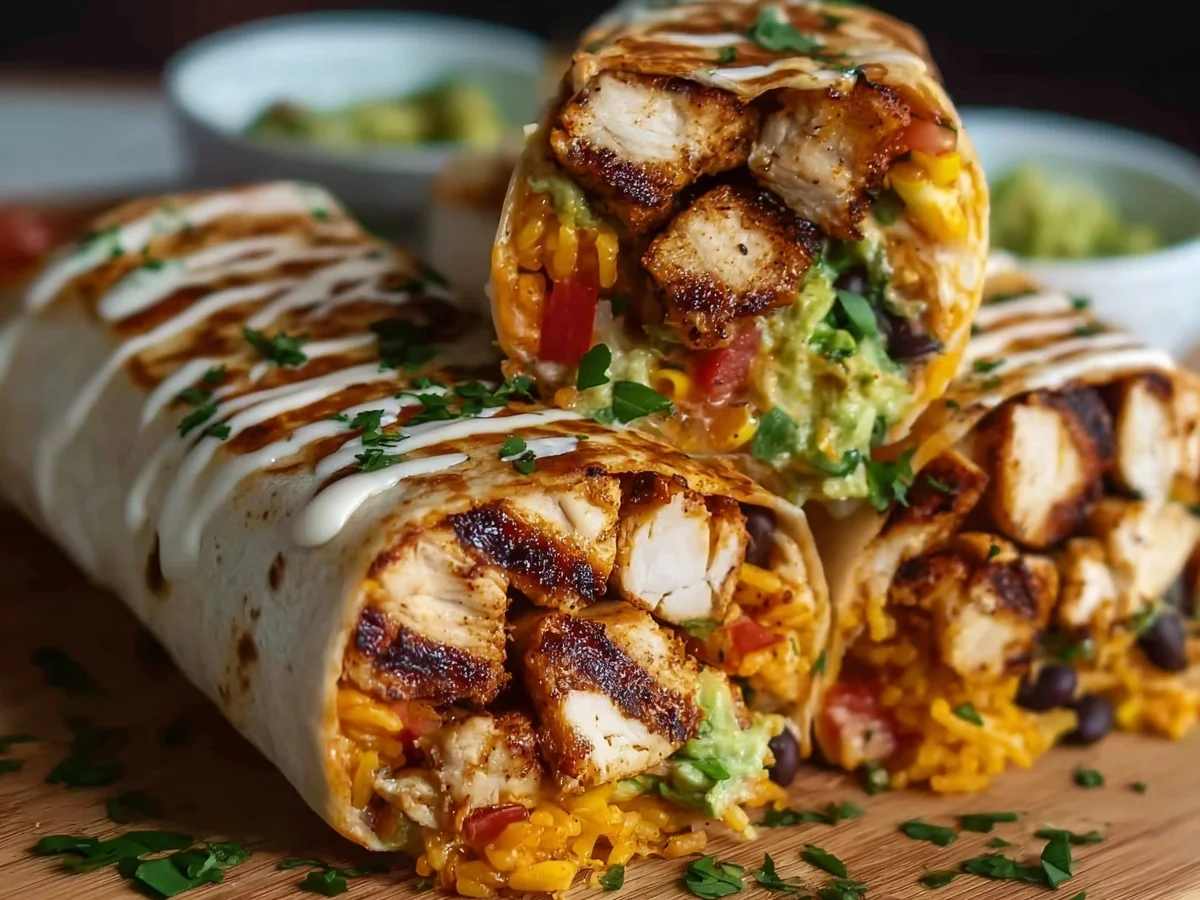 Grilled Chicken Burritos with Chipotle Ranch - Image 1