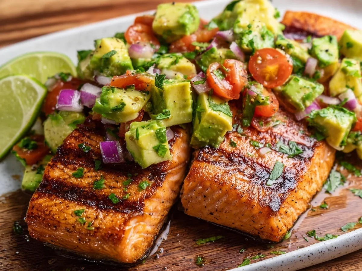 Grilled Salmon with Avocado Salsa: Low-Carb & Healthy - Image 2