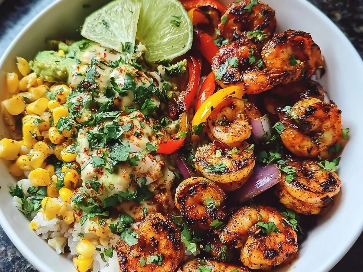 Grilled Shrimp Bowl: Flavor Packed & Meal Prep Friendly - Image 1