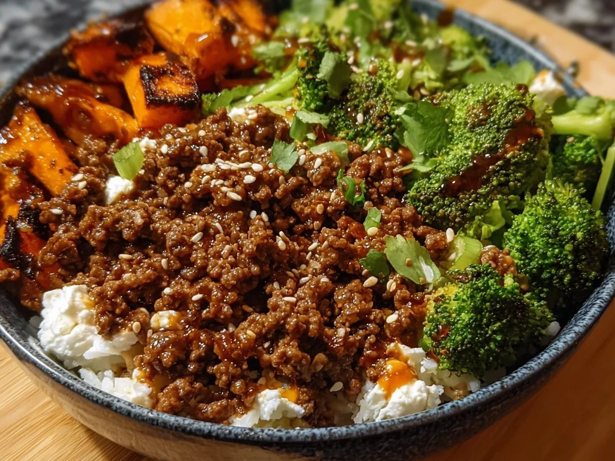 Ground Beef Hot Honey Bowl: Sweet & Spicy Meal Prep - Image 2