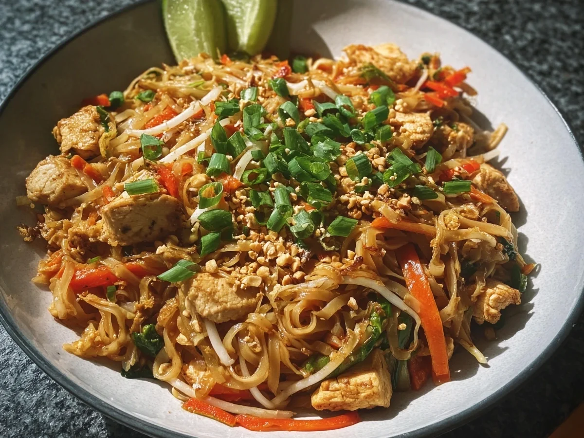 Healthy Chicken Pad Thai: High Protein Meal Prep - Image 1