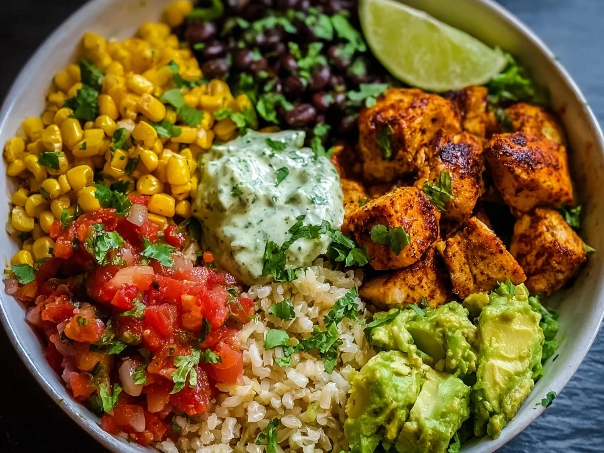 Healthy Chicken Taco Bowls: Quick High-Protein Meal - Image 2