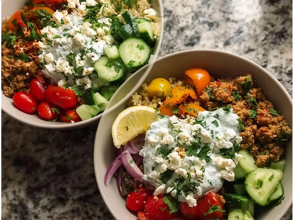 Healthy Mediterranean Ground Turkey Bowls for Meal Prep - Image 2