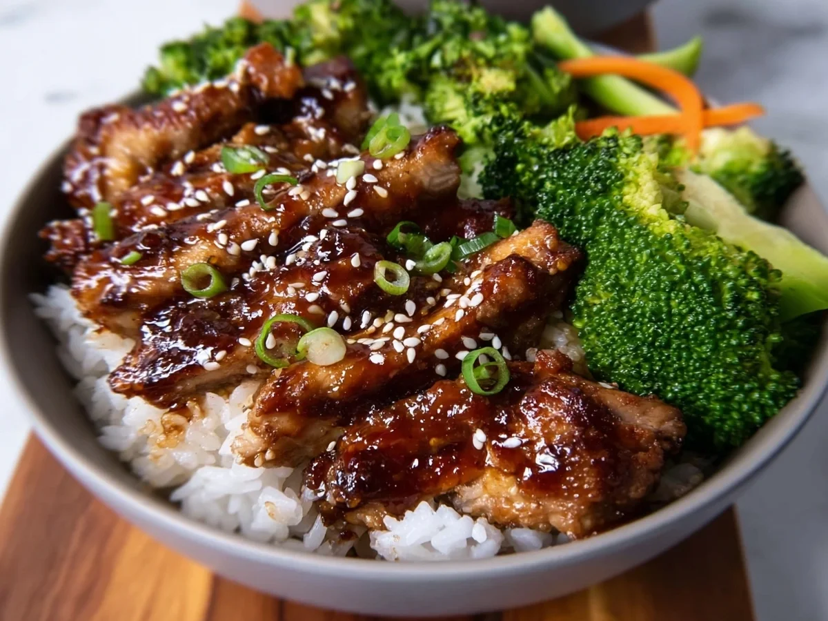 Healthy Sticky Chicken Bowls: Quick High-Protein Dinner - Image 1
