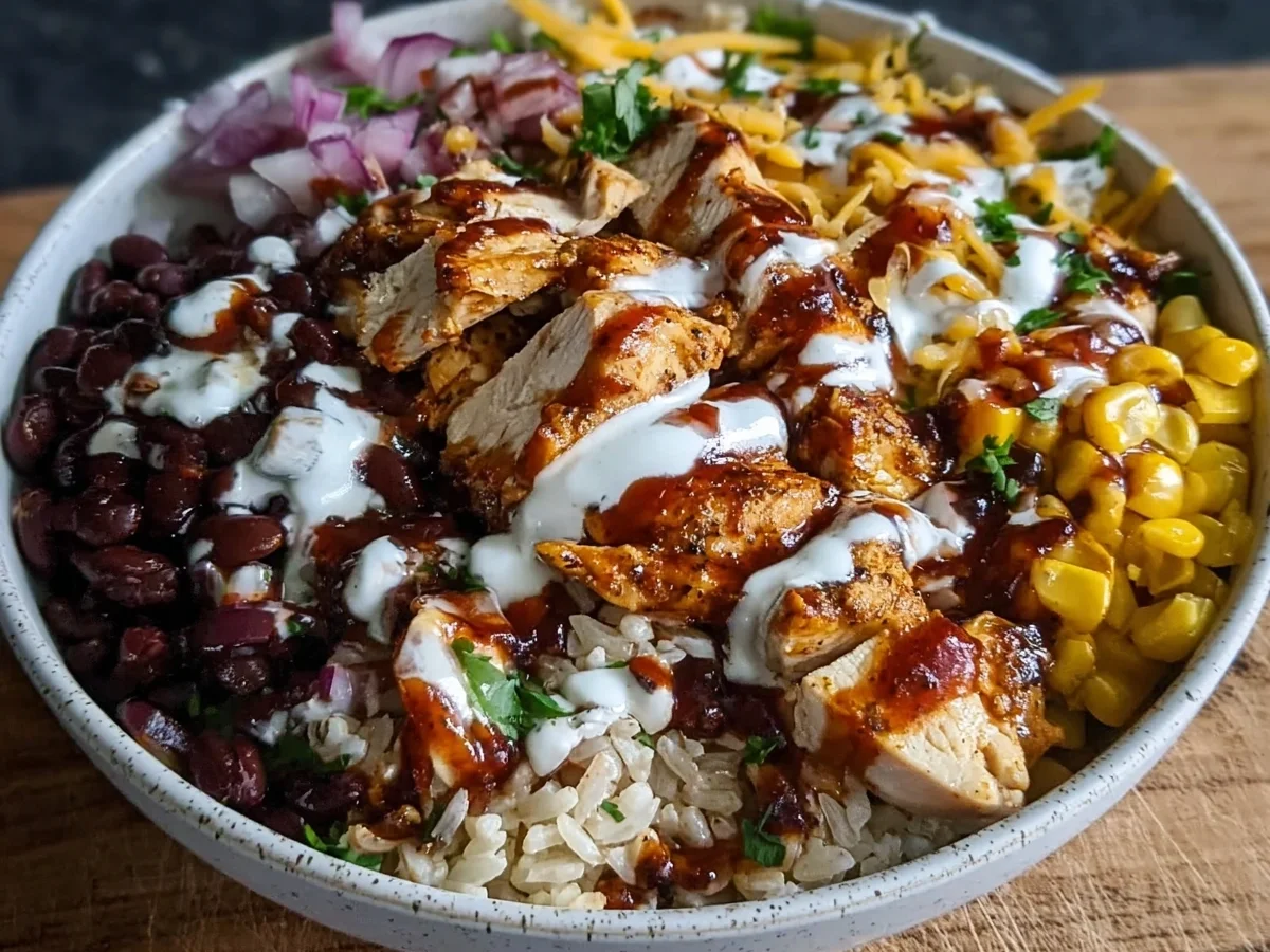 High Protein BBQ Ranch Chicken Bowl - Image 1