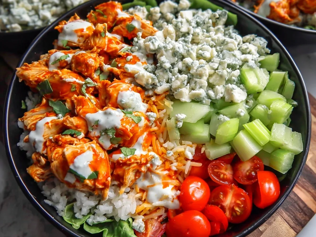 High-Protein Buffalo Chicken Bowls for Meal Prep - Image 1
