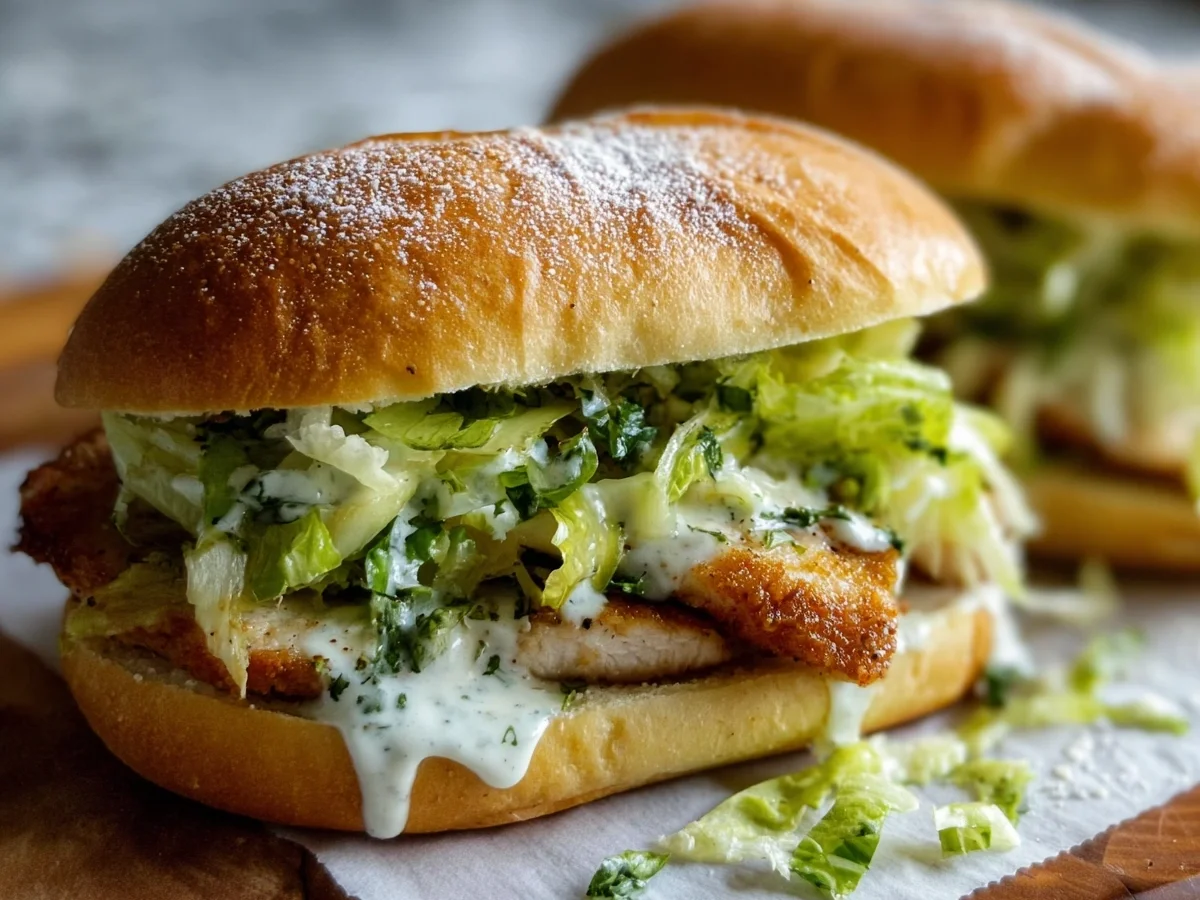 High-Protein Chicken Caesar Sandwiches - Image 1