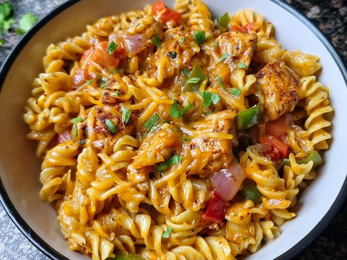 High Protein Chicken Fajita Pasta: One-Pan Family Meal - Image 2