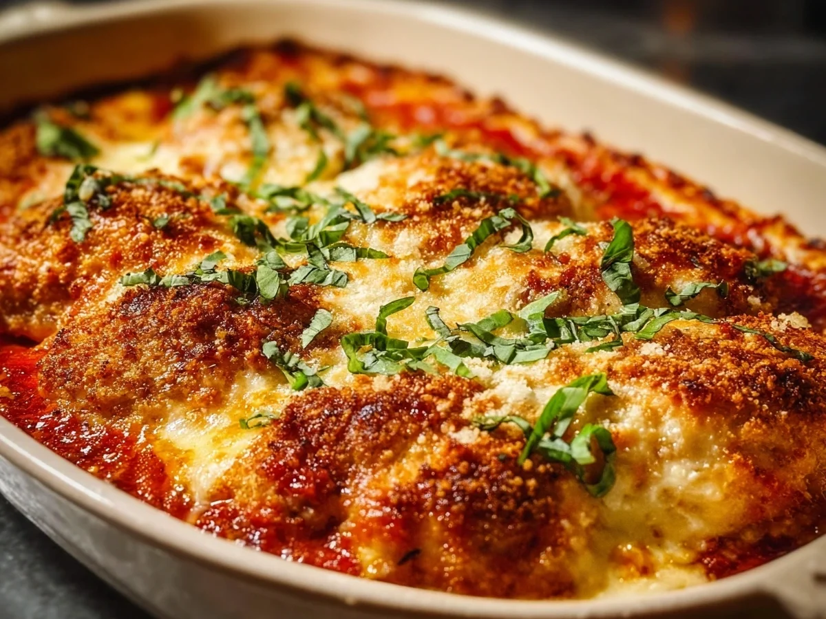 High Protein Chicken Parm Casserole | Family Dinner - Image 1
