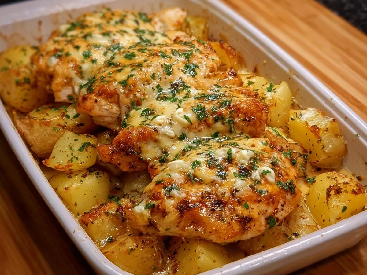 High-Protein Creamy Garlic Chicken & Potatoes Meal Prep - Image 2