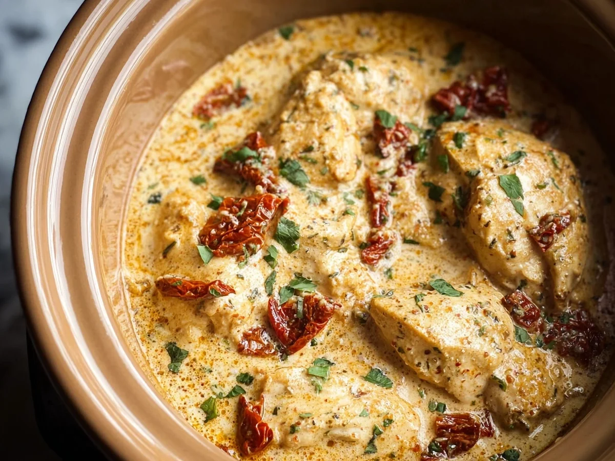 High Protein Crockpot Marry Me Chicken: Creamy & Easy - Image 1