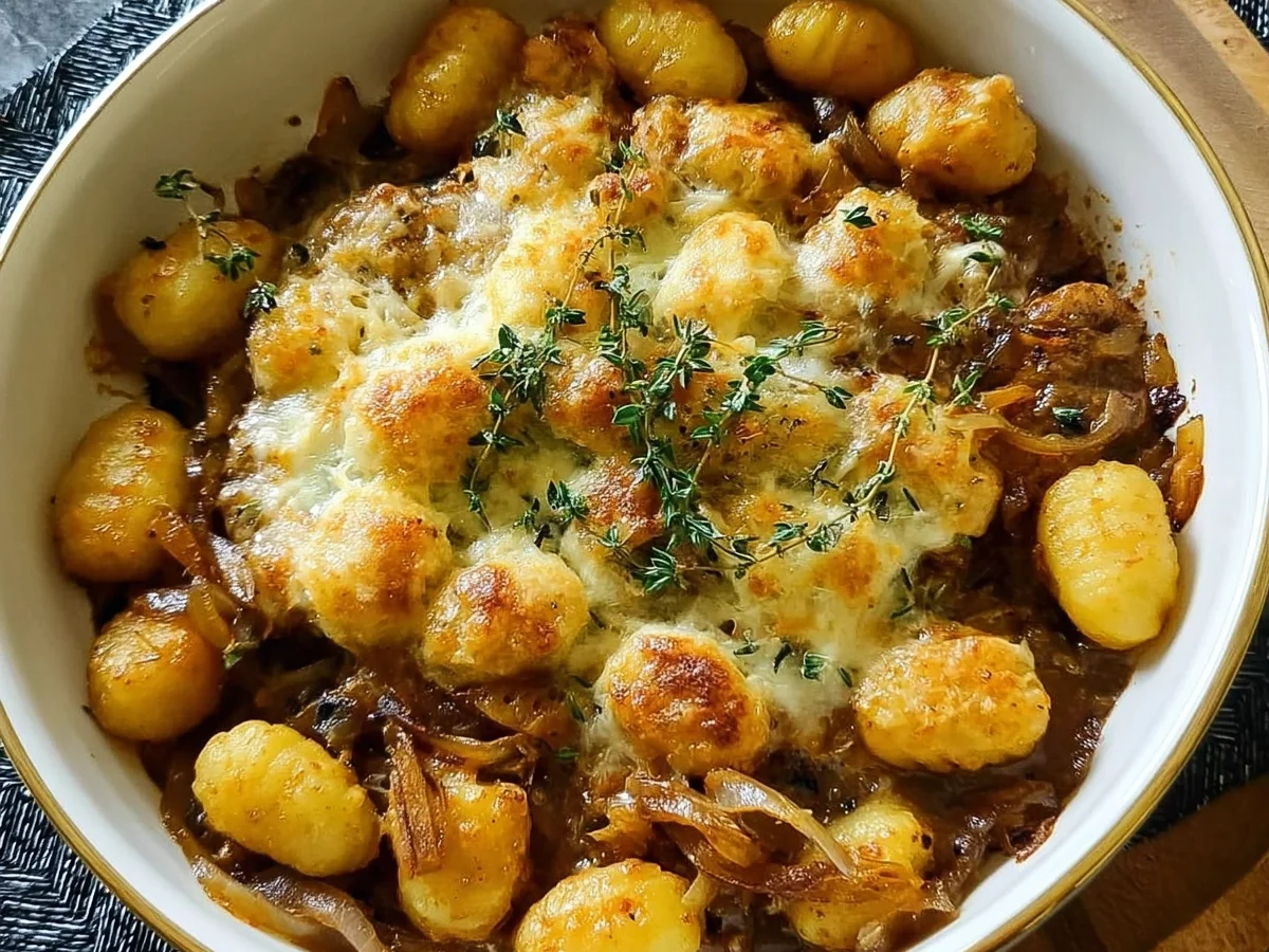 High Protein French Onion Gnocchi Dinner Recipe - Image 2