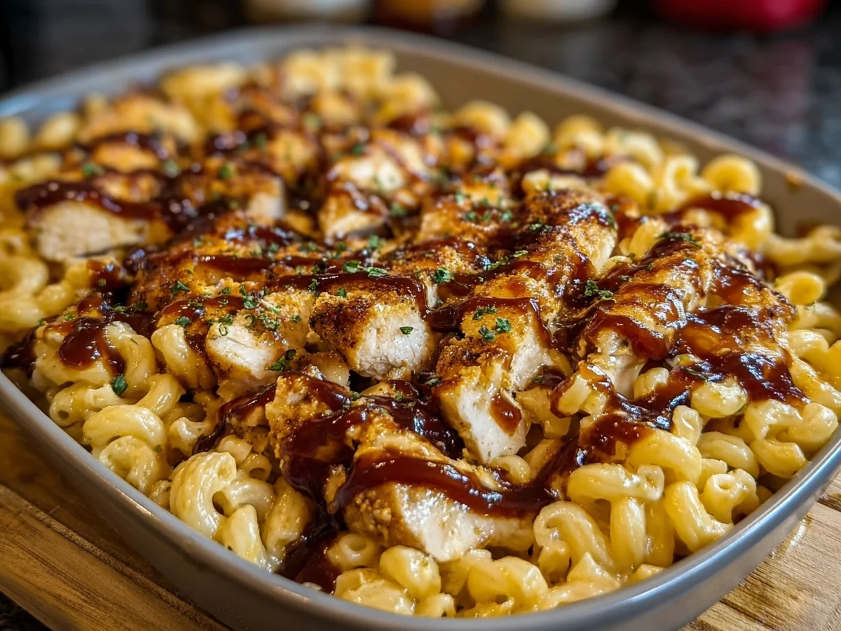 High Protein Honey BBQ Chicken Mac & Cheese Recipe - Image 2