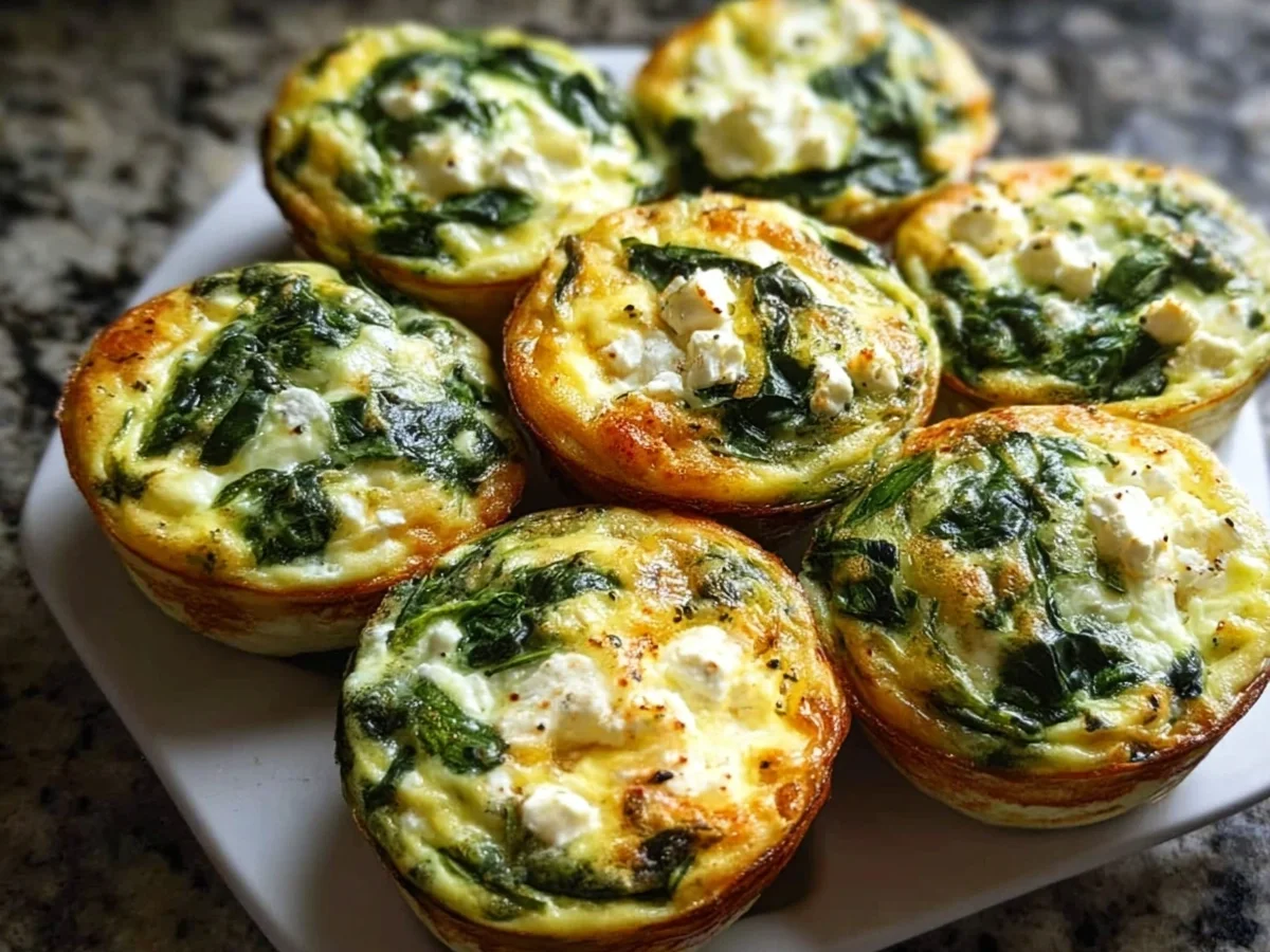 High Protein Meal Prep Egg Muffins with Spinach & Feta - Image 2
