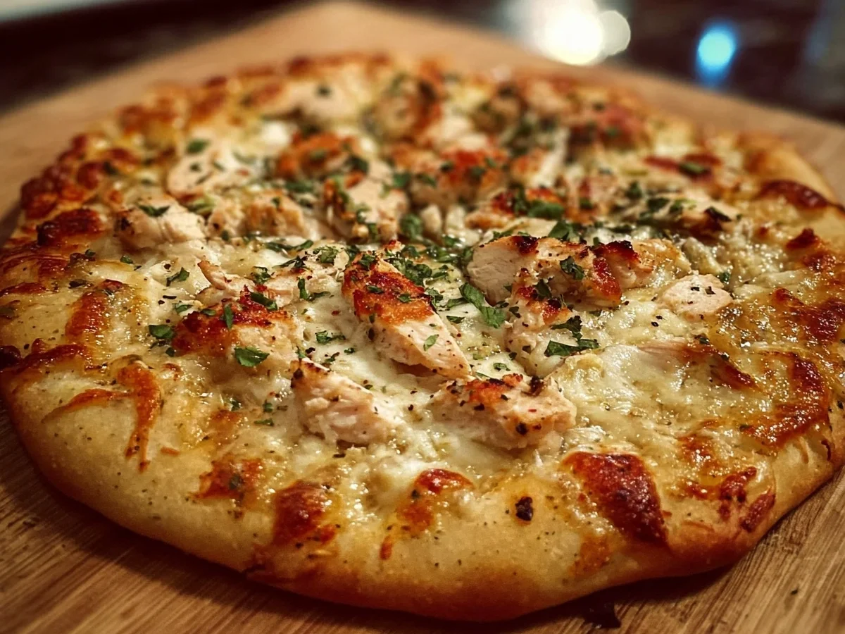 High-Protein Roasted Garlic White Chicken Pizza - Image 2