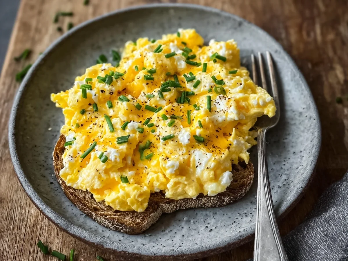 High Protein Scrambled Eggs with Cottage Cheese - Image 1