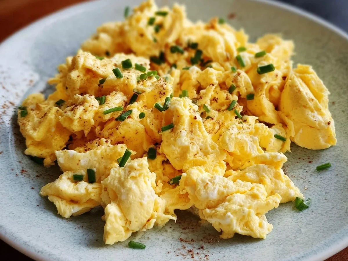 High Protein Scrambled Eggs with Cottage Cheese Recipe - Image 1