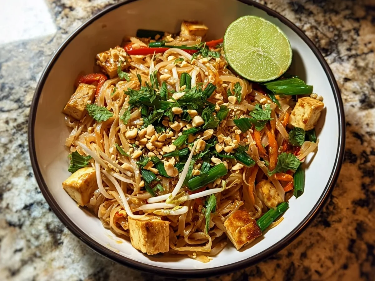 High Protein Tofu Pad Thai: Quick Asian Dinner - Image 1