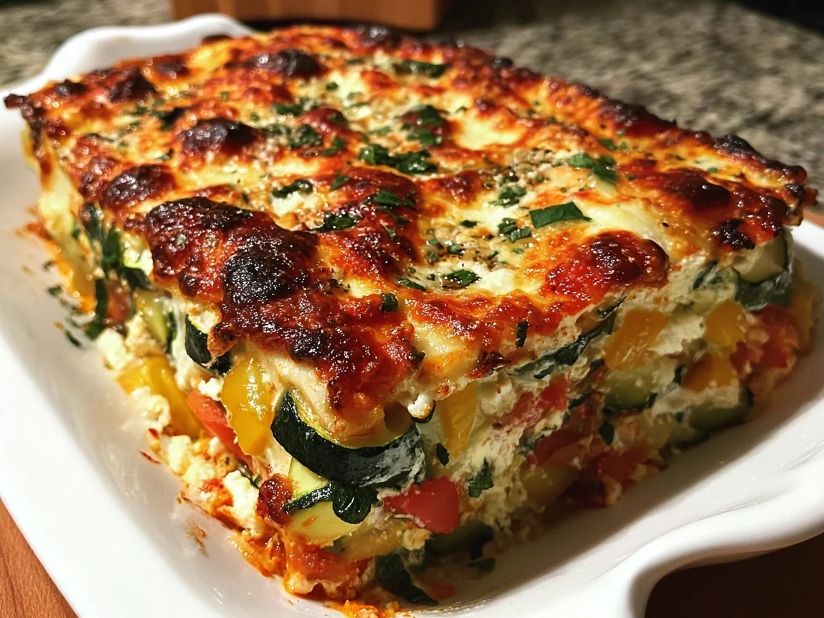 High Protein Veggie Lasagna: Healthy Comfort - Image 1