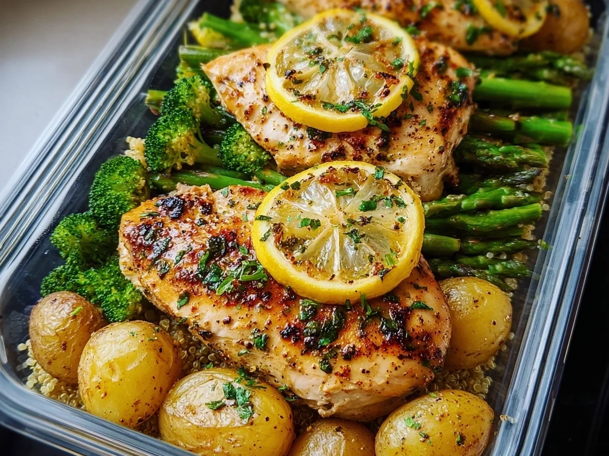 Lemon Garlic Chicken Meal Prep: Healthy Bowls - Image 2