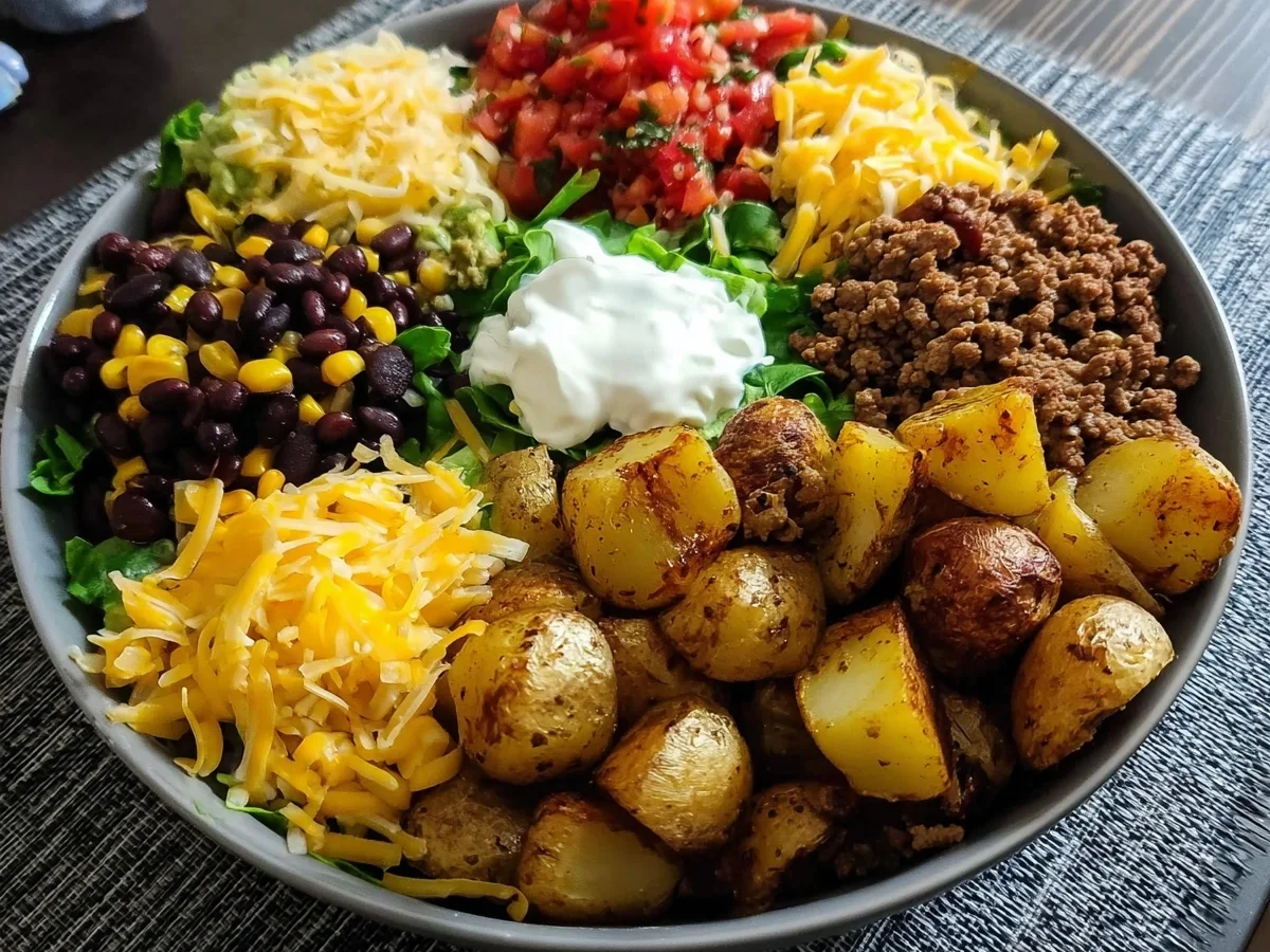 Loaded Potato Taco Bowl: High-Protein Comfort Meal - Image 1