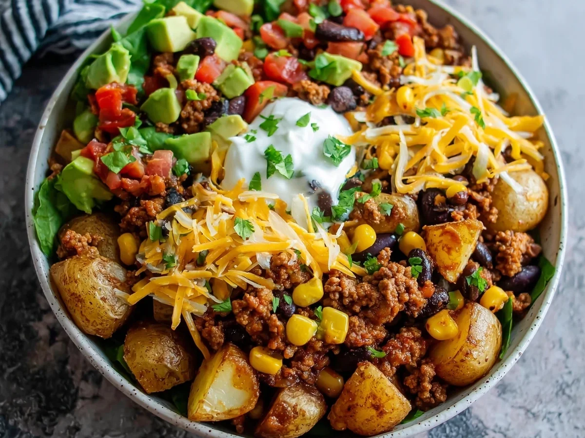 Loaded Potato Taco Bowl: High-Protein Comfort Meal - Image 2