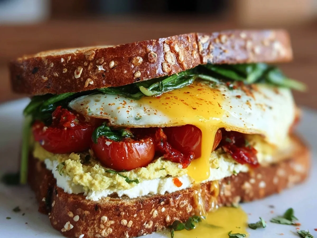 Mediterranean Breakfast Sandwich: Quick, High-Protein - Image 1