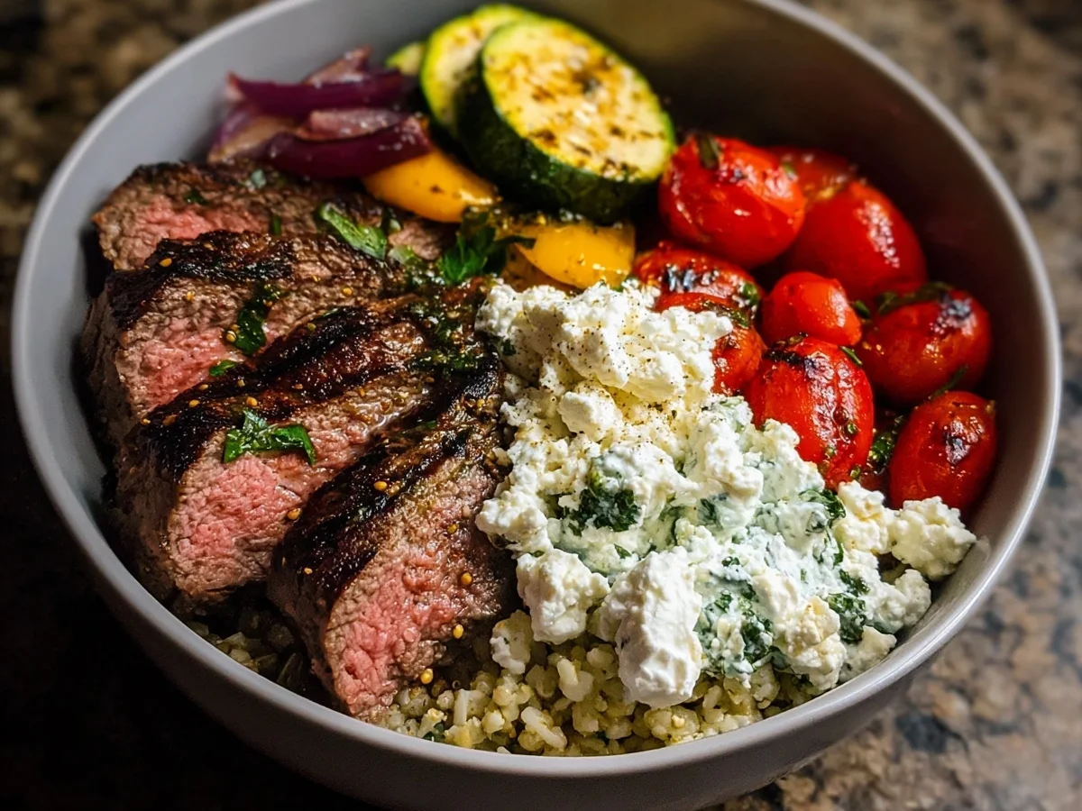 Mediterranean Steak Bowl: Protein-Packed & Meal Prep - Image 2