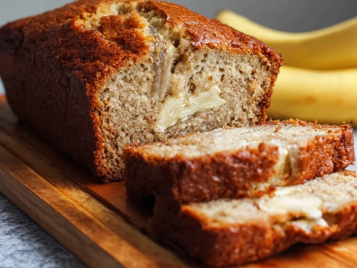 Moist Greek Yogurt Banana Bread - Image 1