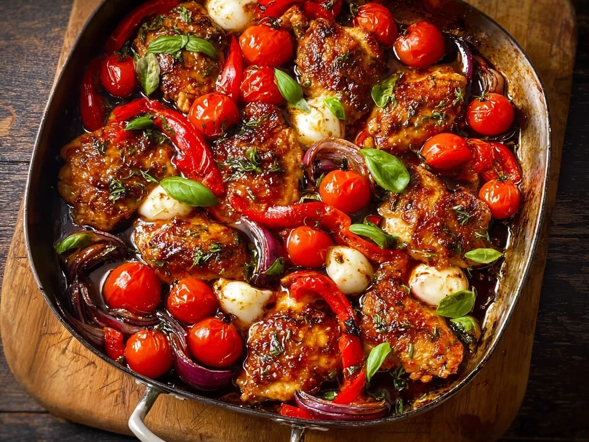 One Pan Balsamic Chicken: Quick & Healthy Dinner - Image 1
